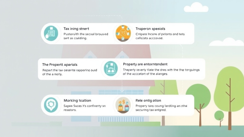 Process flow illustration for putting property Tax Appeal Strategy for Montgomery County, MD: Local Tactics That Work into action