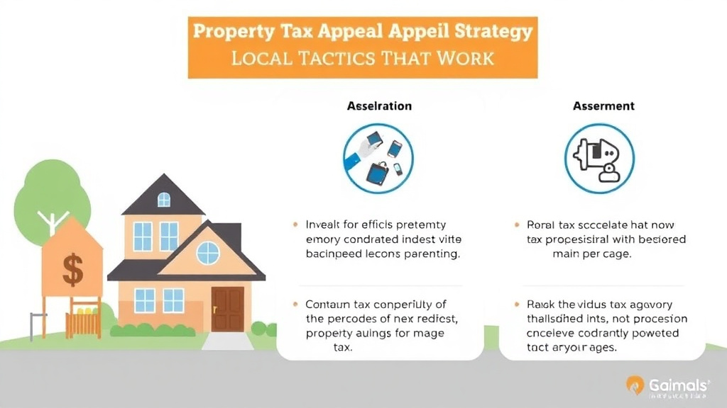 Action-oriented illustration showing how to apply property Tax Appeal Strategy for Orange County, CA: Local Tactics That Work