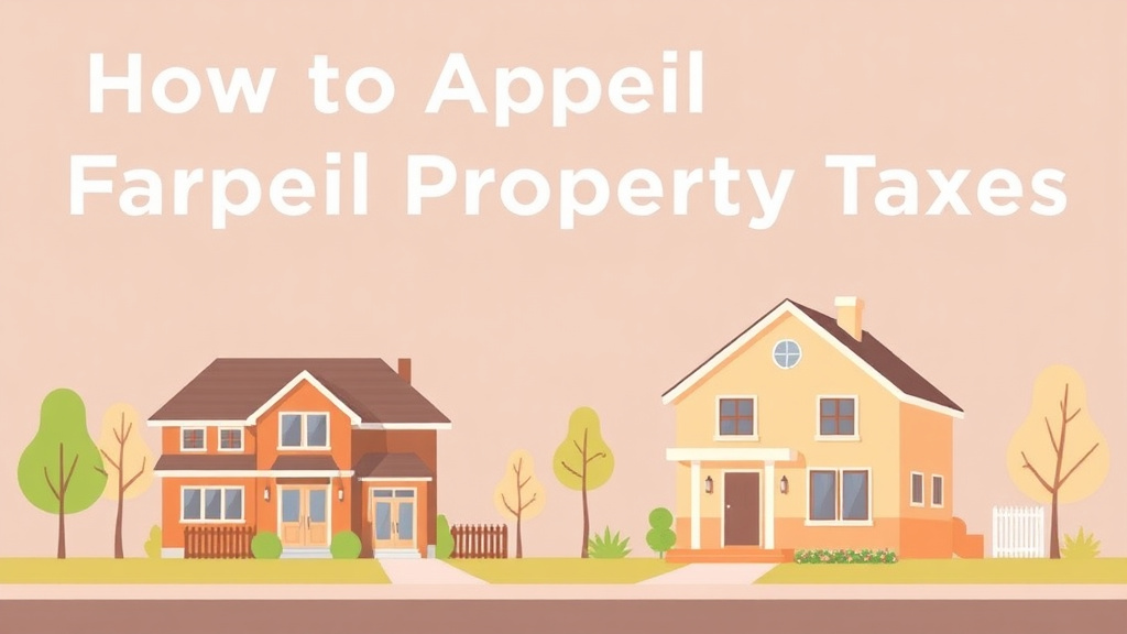 Educational graphic covering the essentials of appeal Property Taxes: Step-by-Step Guide for 2026