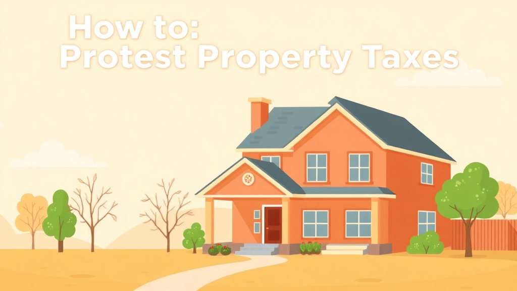 Visual overview of protest Property Taxes: A Texas Homeowner's Guide with key concepts highlighted