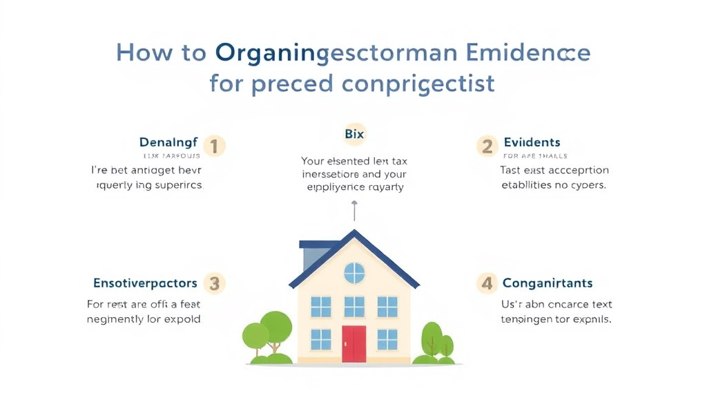 Real-world application diagram for organize Your Property Tax Appeal Evidence for Maximum Impact