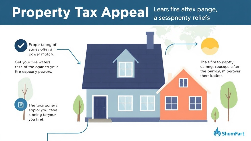 Process flow illustration for putting property Tax Appeal After Fire or Water Damage: Getting Temporary Relief into action
