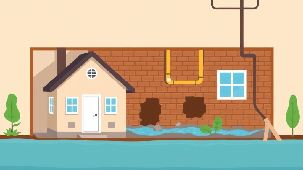 A professional illustration depicting property Tax Appeal for Basement Problems: Water, Mold, and Structural Issues