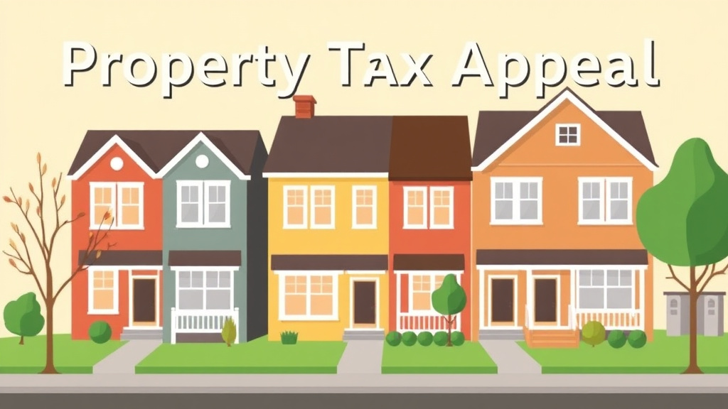 Visual overview of property Tax Appeal for Townhomes and Rowhomes: Finding the Right Comparables with key concepts highlighted