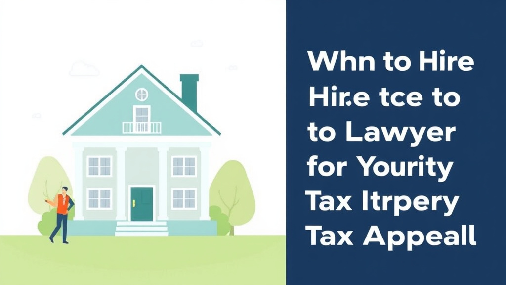 Practical workflow diagram for when to Hire a Lawyer for Your Property Tax Appeal: Cost-Benefit Guide