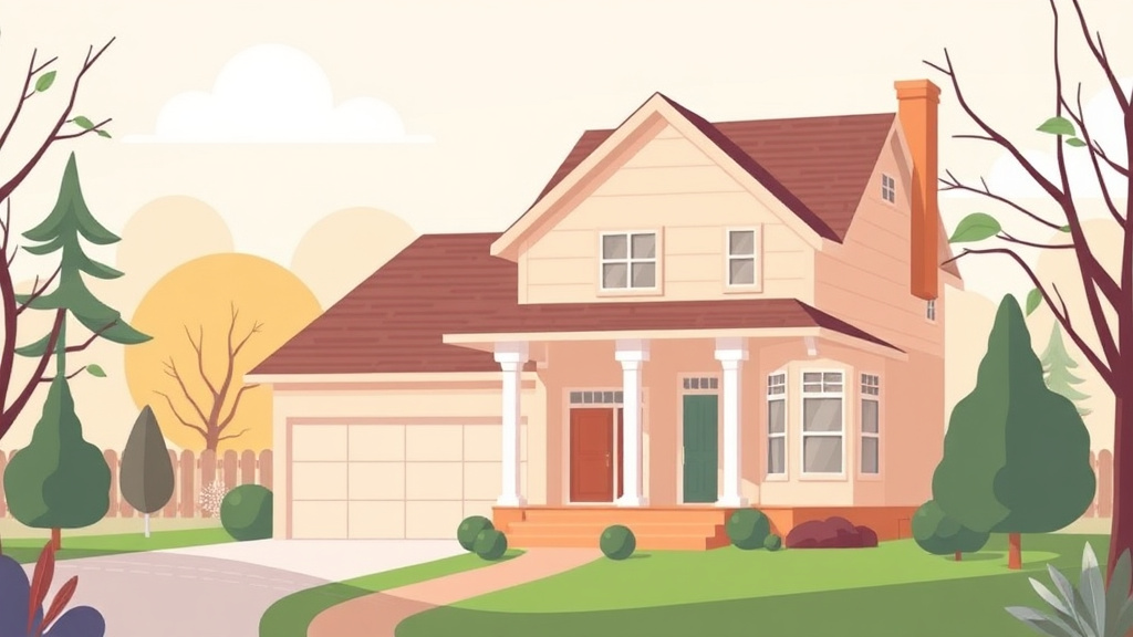 A professional illustration depicting overimprovement and Property Tax Appeals: When Your Home Is Worth Less Than Assessed