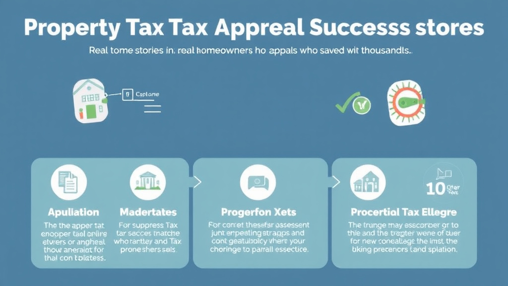Hands-on guide visualization for property Tax Appeal Success Stories: Real Homeowners Who Saved Thousands
