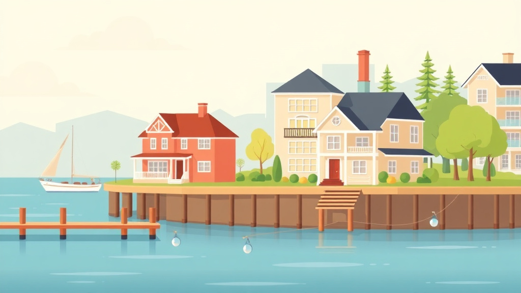 Visual overview of property Tax Appeal for Waterfront Property: Challenging Premium Assessments with key concepts highlighted