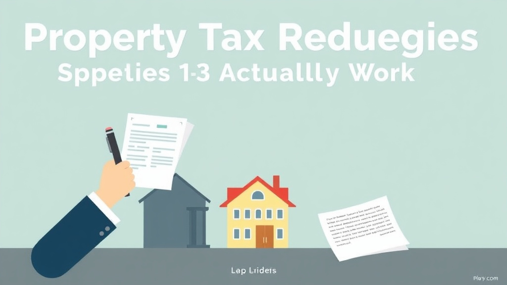 Practical workflow diagram for property Tax Reduction Strategies That Actually Work