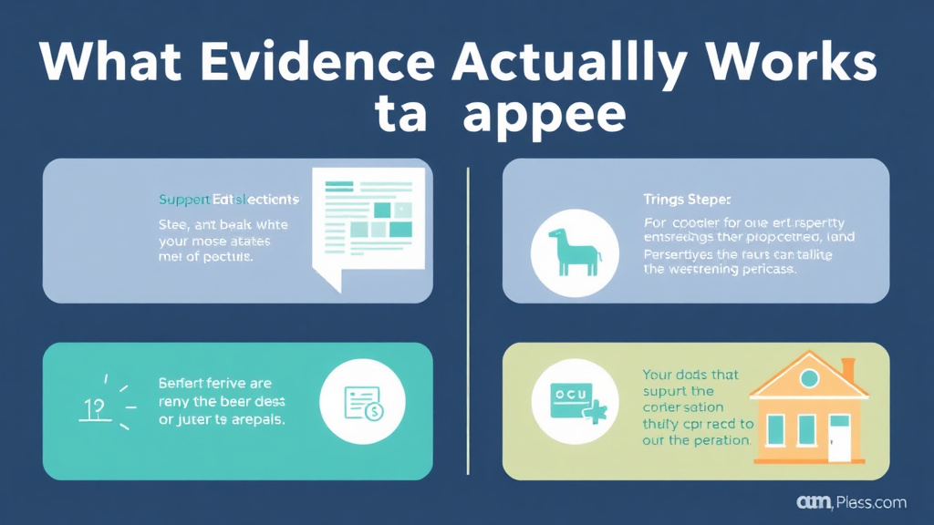 Process flow illustration for putting what Evidence Actually Works in Property Tax Appeals? Data-Driven Answer into action
