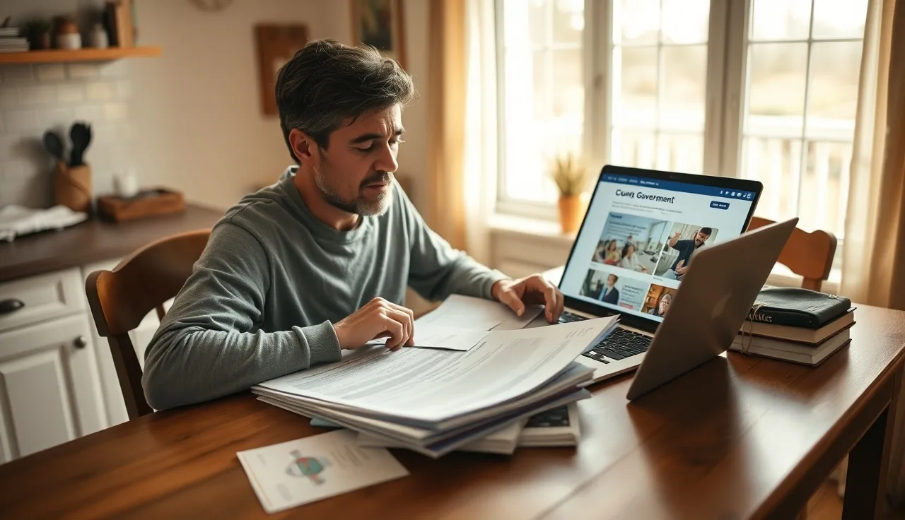 Homeowner reviewing property tax documents before making a purchase offer