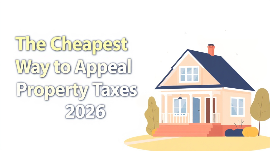 A professional illustration depicting cheapest Way to Appeal Property Taxes in 2026