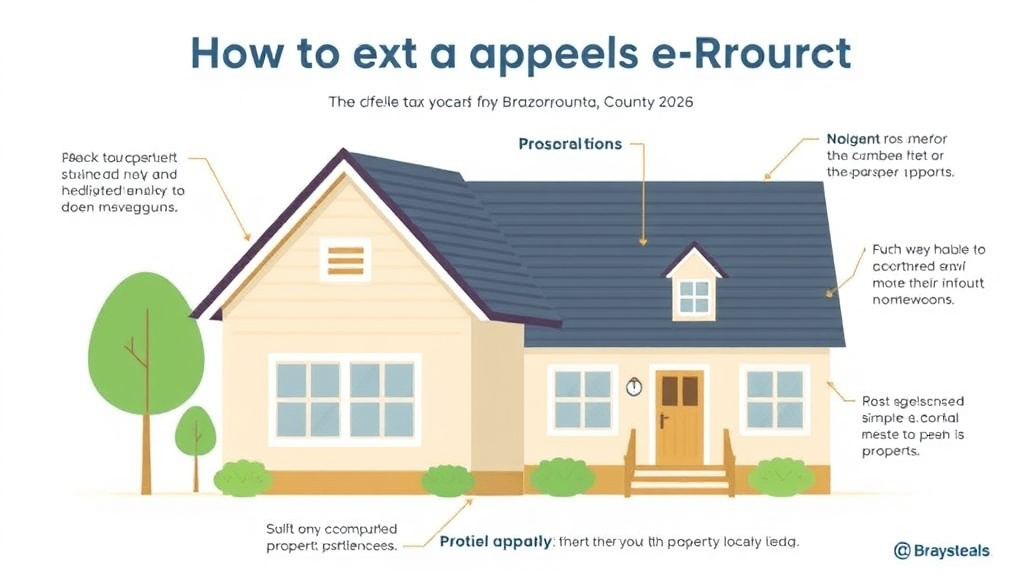 Practical checklist visual for appeal Your Property Tax in Brazoria County, Texas (2026 Guide)