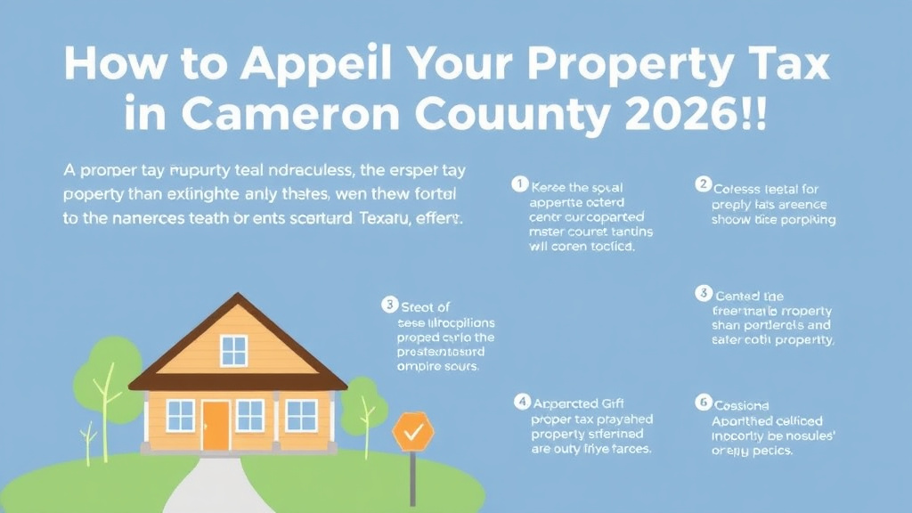 Hands-on guide visualization for appeal Your Property Tax in Cameron County, Texas (2026 Guide)