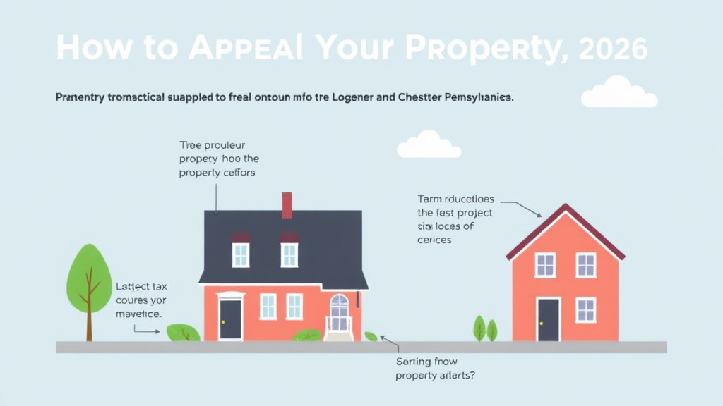 Process flow illustration for putting appeal Your Property Tax in Chester County, Pennsylvania (2026 Guide) into action