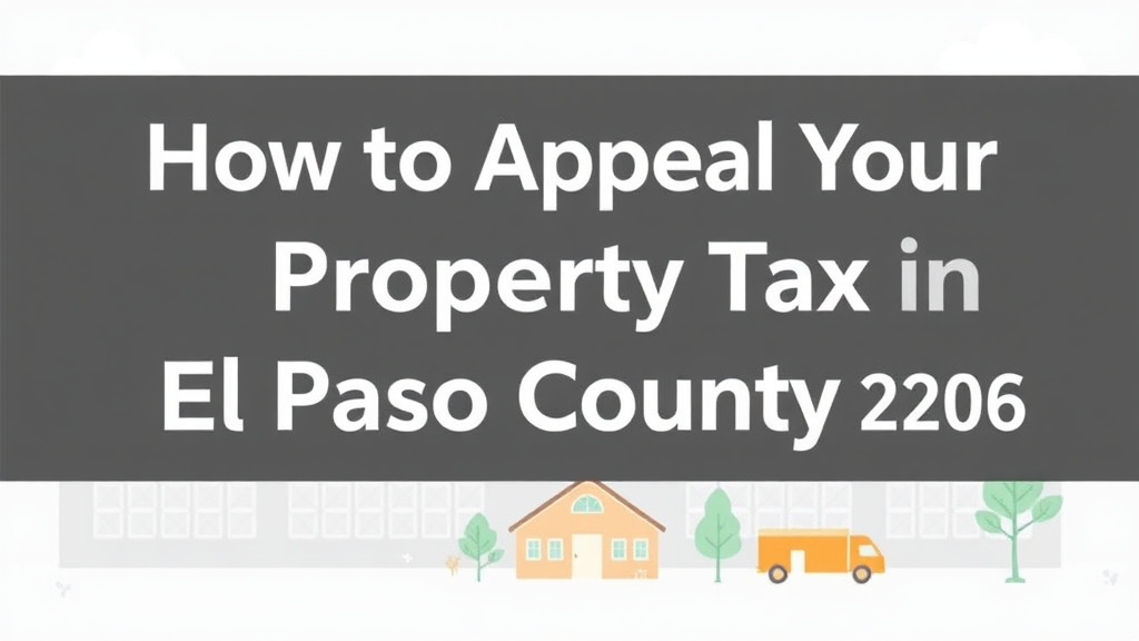 Step-by-step visual guide for implementing appeal Your Property Tax in El Paso County, Texas (2026 Guide)