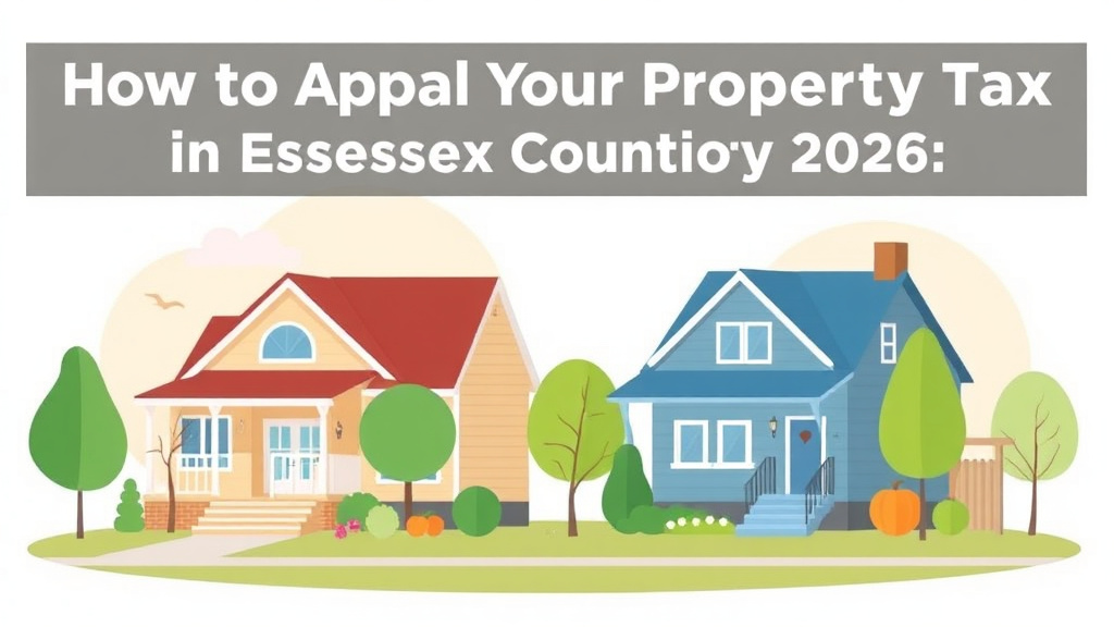 A professional illustration depicting appeal Your Property Tax in Essex County, New Jersey (2026 Guide)