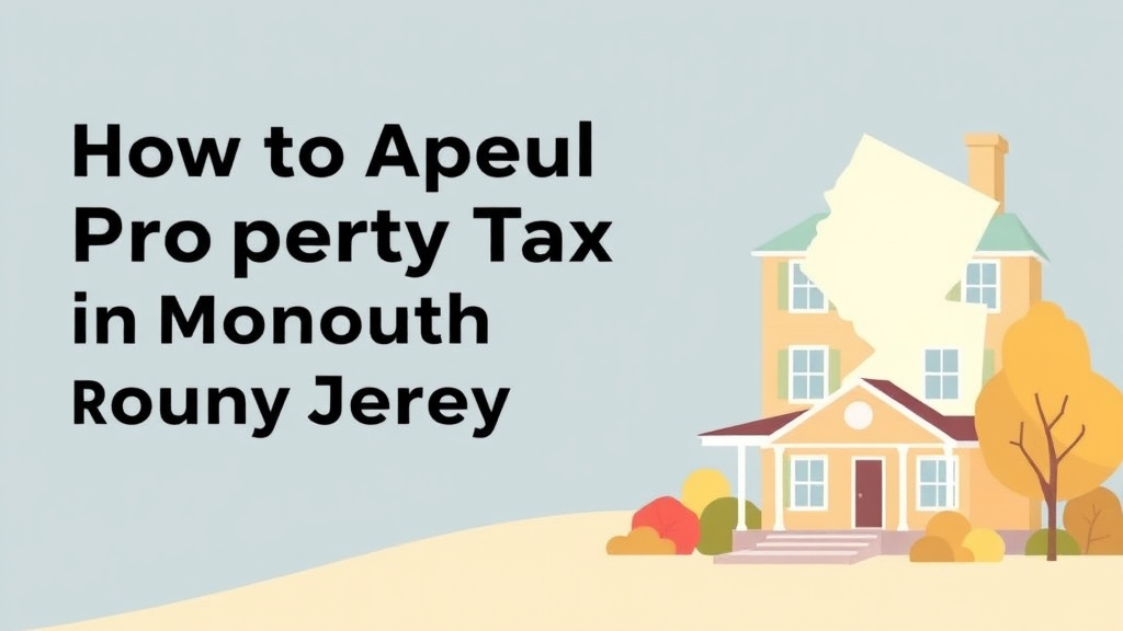 An informative visual explaining appeal Your Property Tax in Monmouth County, New Jersey (2026 Guide) for beginners and professionals