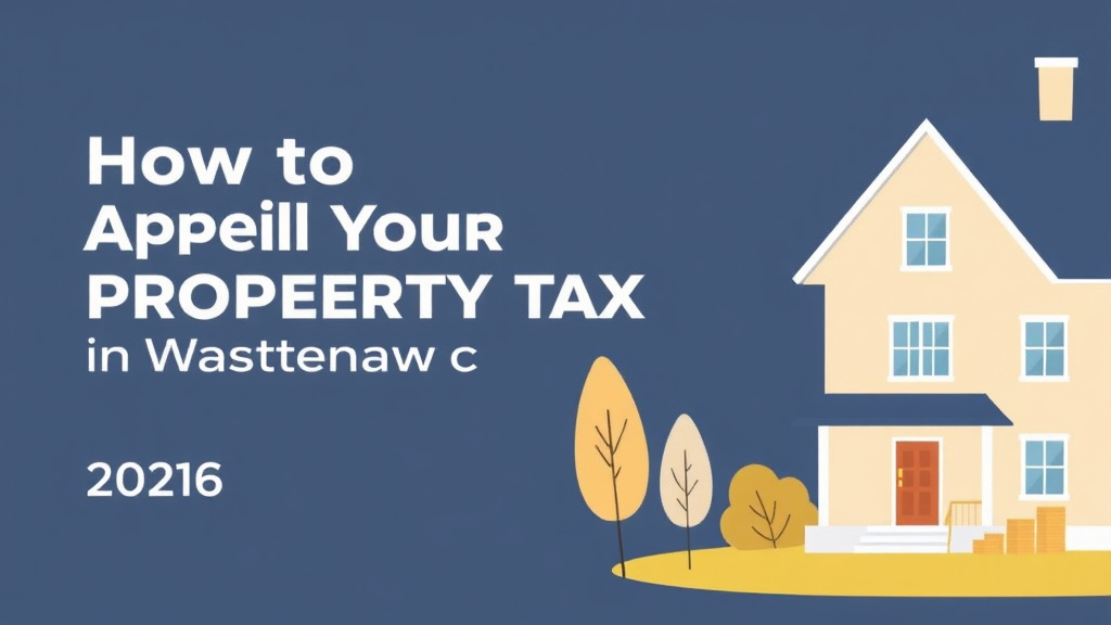 A professional illustration depicting appeal Your Property Tax in Washtenaw County, Michigan (2026 Guide)