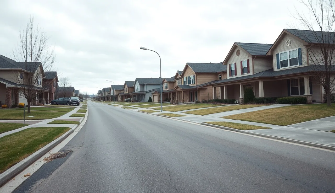 Similar suburban homes on a quiet residential street used for comparable sales research