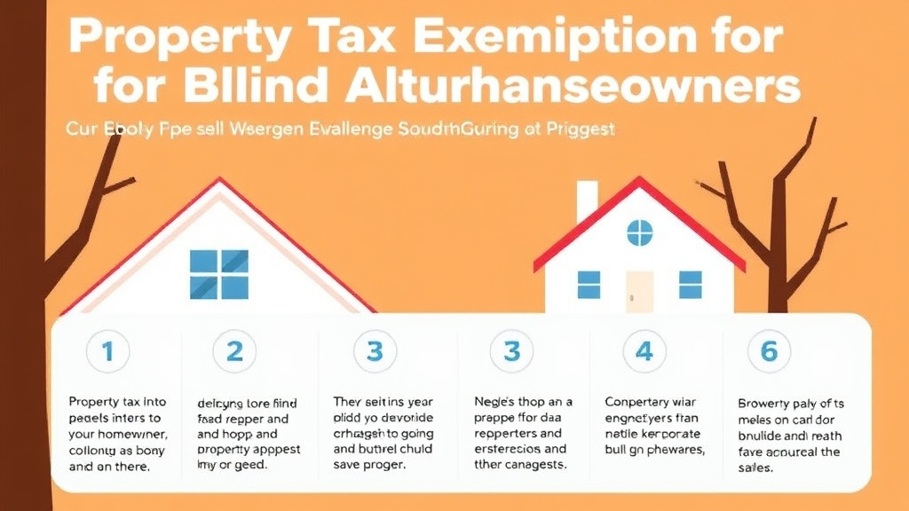 Practical checklist visual for property Tax Exemption for Blind Homeowners: State Guide