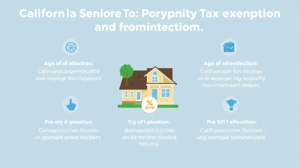 Action-oriented illustration showing how to apply california Senior Property Tax Exemption: Age Requirements, Income Limits, and How to Apply