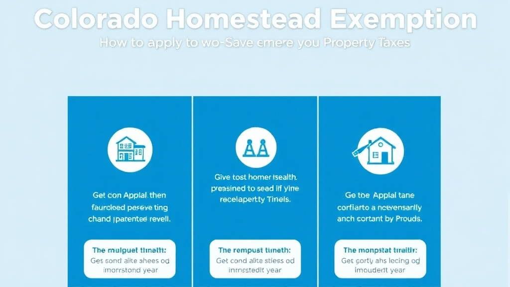 Practical workflow diagram for colorado Homestead Exemption: How to Apply and Save on Property Taxes (2026)
