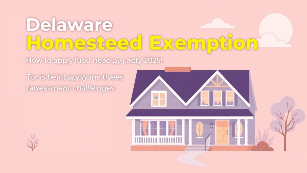 Educational graphic covering the essentials of delaware Homestead Exemption: How to Apply and Save on Property Taxes (2026)