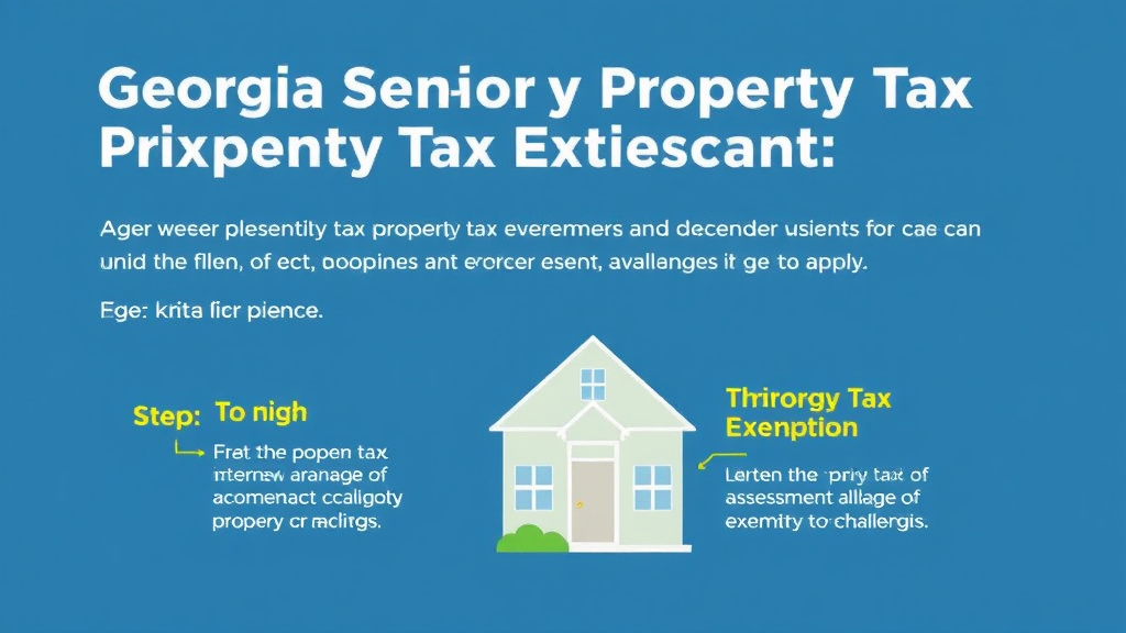 Process flow illustration for putting georgia Senior Property Tax Exemption: Age Requirements, Income Limits, and How to Apply into action