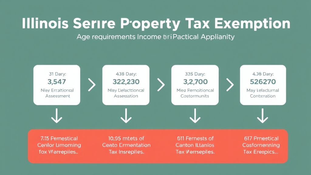 Practical workflow diagram for illinois Senior Property Tax Exemption: Age Requirements, Income Limits, and How to Apply