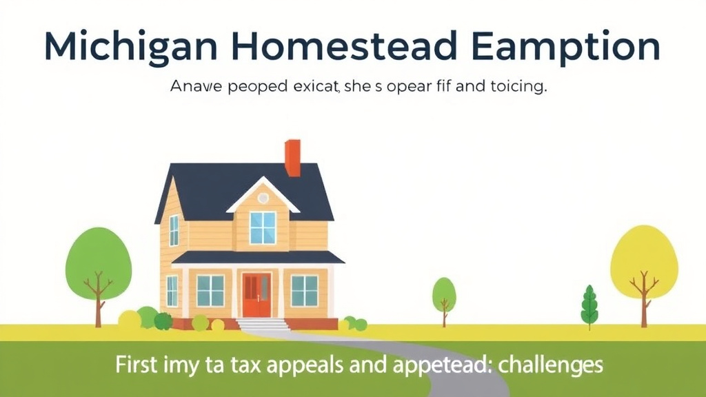 Illustration breaking down the fundamentals of michigan Homestead Exemption: How to Apply and Save on Property Taxes (2026)