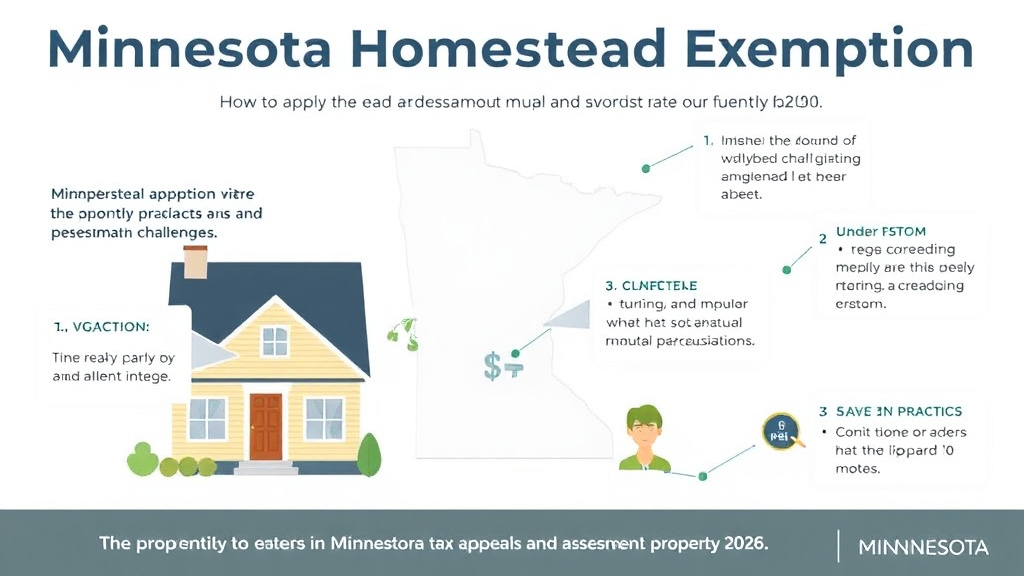 Action-oriented illustration showing how to apply minnesota Homestead Exemption: How to Apply and Save on Property Taxes (2026)