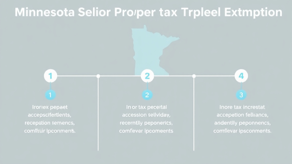 Process flow illustration for putting minnesota Senior Property Tax Exemption: Age Requirements, Income Limits, and How to Apply into action