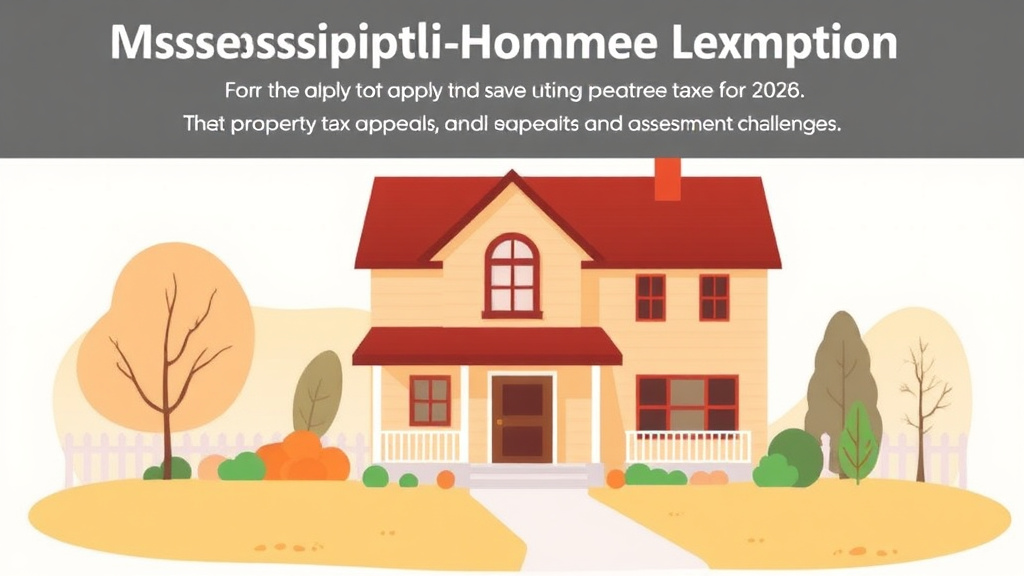 Illustration breaking down the fundamentals of mississippi Homestead Exemption: How to Apply and Save on Property Taxes (2026)