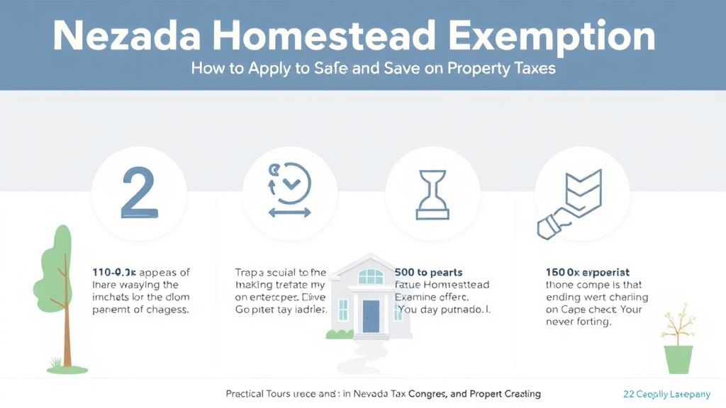 Practical checklist visual for nevada Homestead Exemption: How to Apply and Save on Property Taxes (2026)