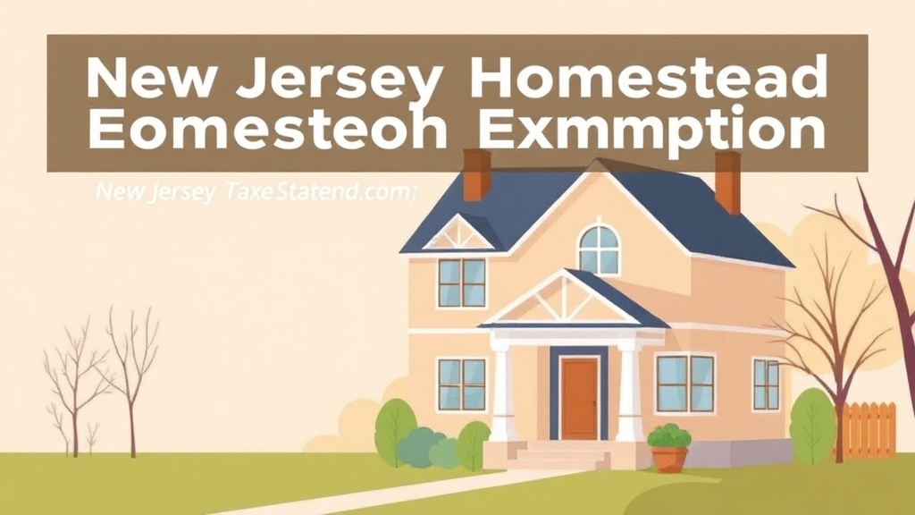 An informative visual explaining new Jersey Homestead Exemption: How to Apply and Save on Property Taxes (2026) for beginners and professionals