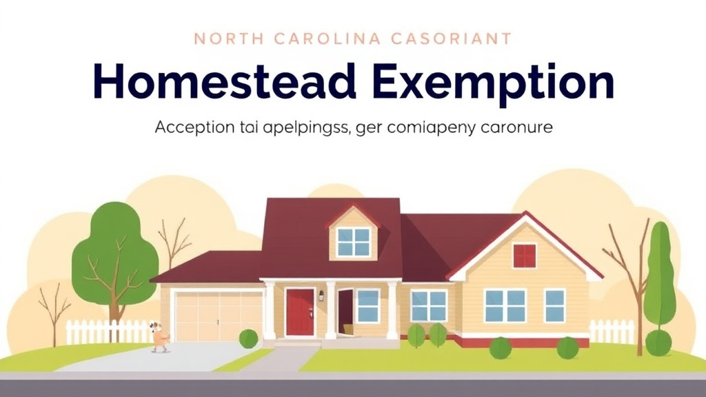 A professional illustration depicting north Carolina Homestead Exemption: How to Apply and Save on Property Taxes (2026)