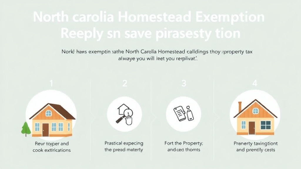 Action-oriented illustration showing how to apply north Carolina Homestead Exemption: How to Apply and Save on Property Taxes (2026)