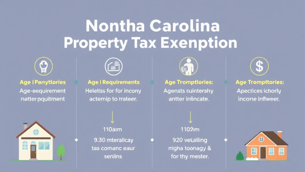Process flow illustration for putting north Carolina Senior Property Tax Exemption: Age Requirements, Income Limits, and How to Apply into action