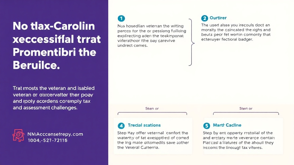 Implementation roadmap for north Carolina Veteran and Disabled Veteran Property Tax Exemption Guide with actionable steps