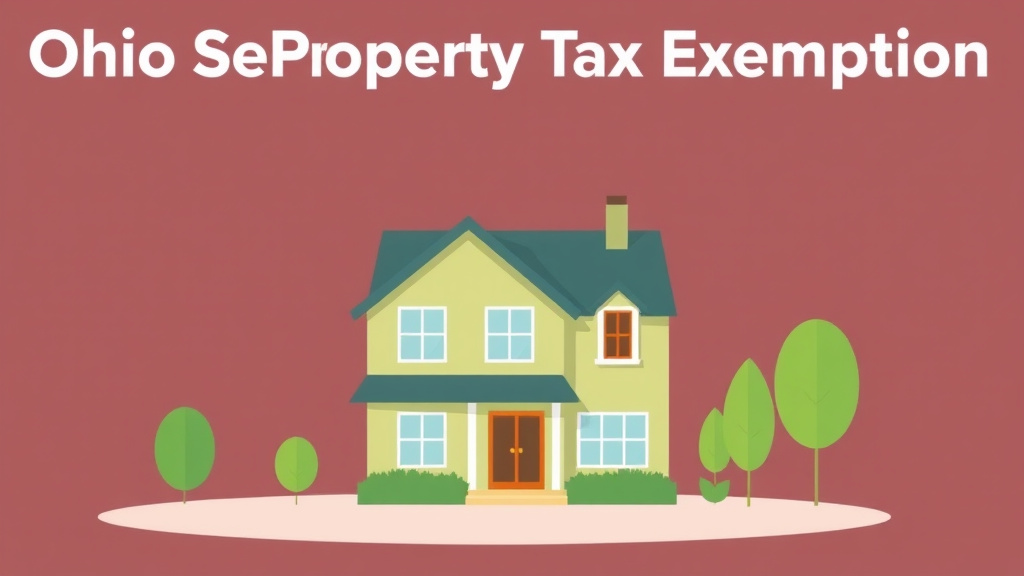 Visual overview of ohio Senior Property Tax Exemption: Age Requirements, Income Limits, and How to Apply with key concepts highlighted