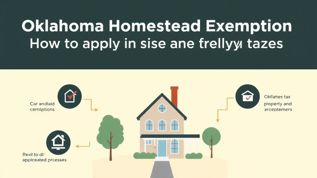 Action-oriented illustration showing how to apply oklahoma Homestead Exemption: How to Apply and Save on Property Taxes (2026)