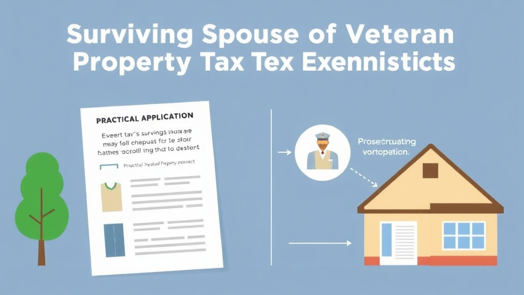 Practical checklist visual for surviving Spouse of Veteran Property Tax Exemption: State Guide
