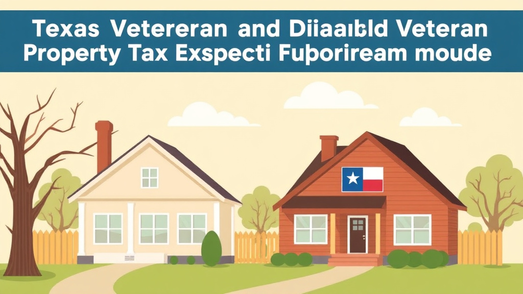 Visual overview of texas Veteran and Disabled Veteran Property Tax Exemption Guide with key concepts highlighted