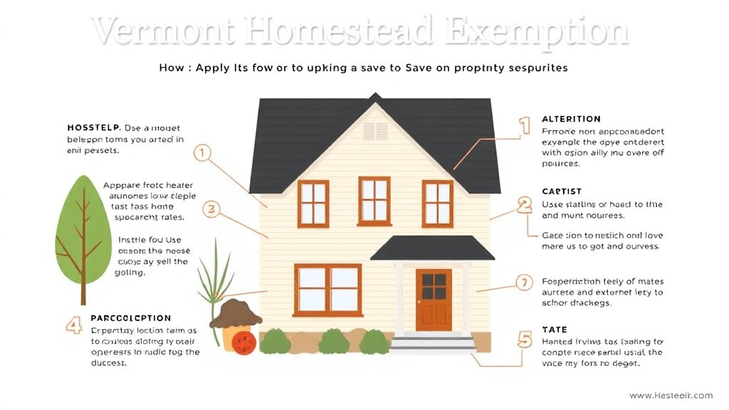 Process flow illustration for putting vermont Homestead Exemption: How to Apply and Save on Property Taxes (2026) into action