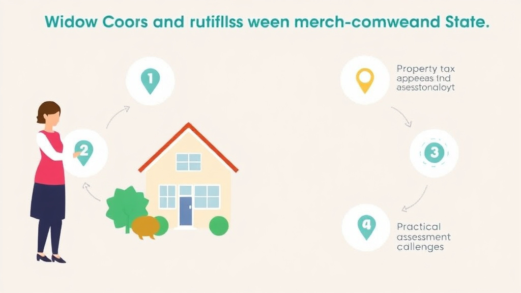 Step-by-step visual guide for implementing widow and Widower Property Tax Exemption by State