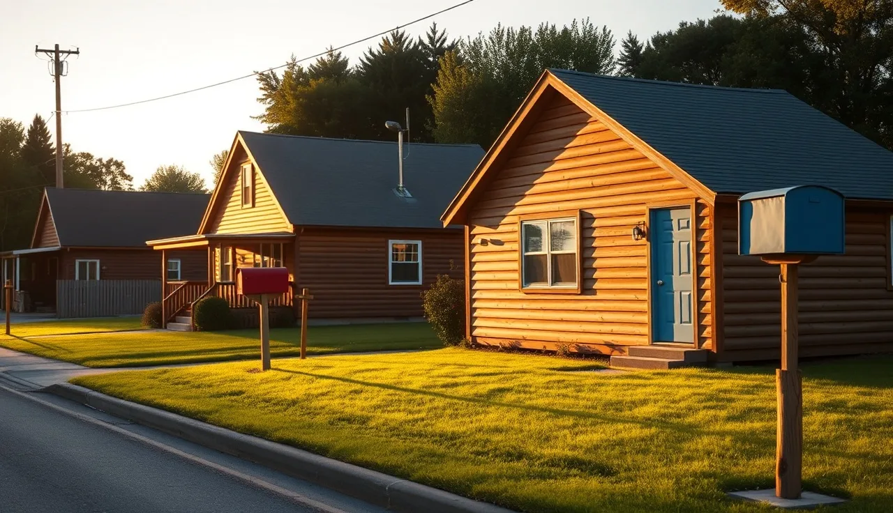Two houses side by side on a residential street, representing dual-state homeownership