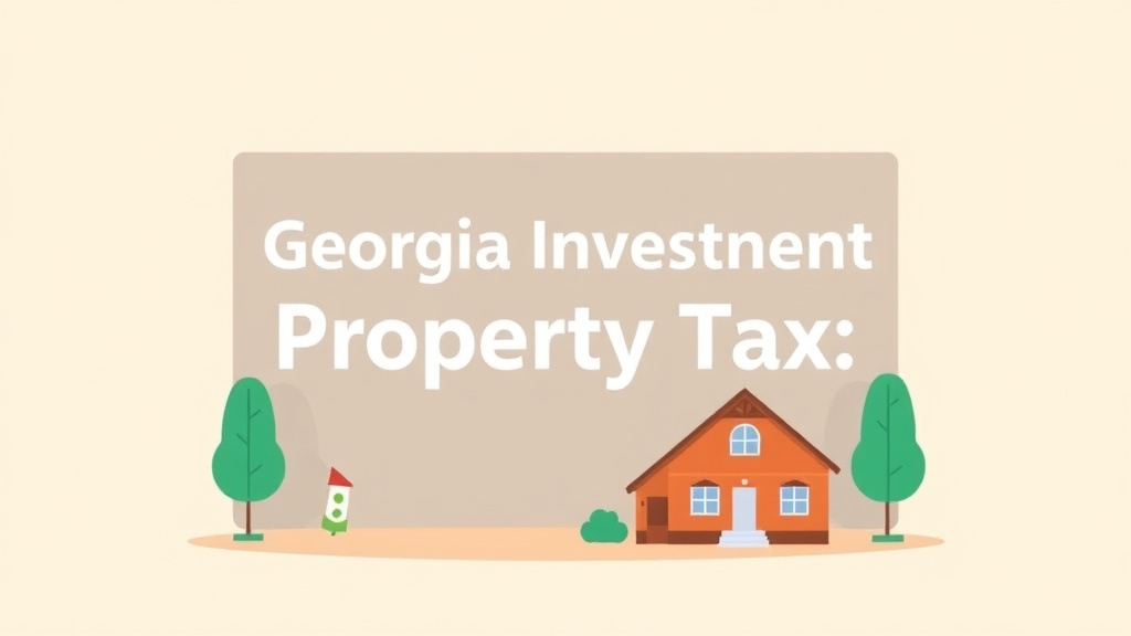 A professional illustration depicting georgia Investment Property Tax Guide: What Landlords and Investors Need to Know