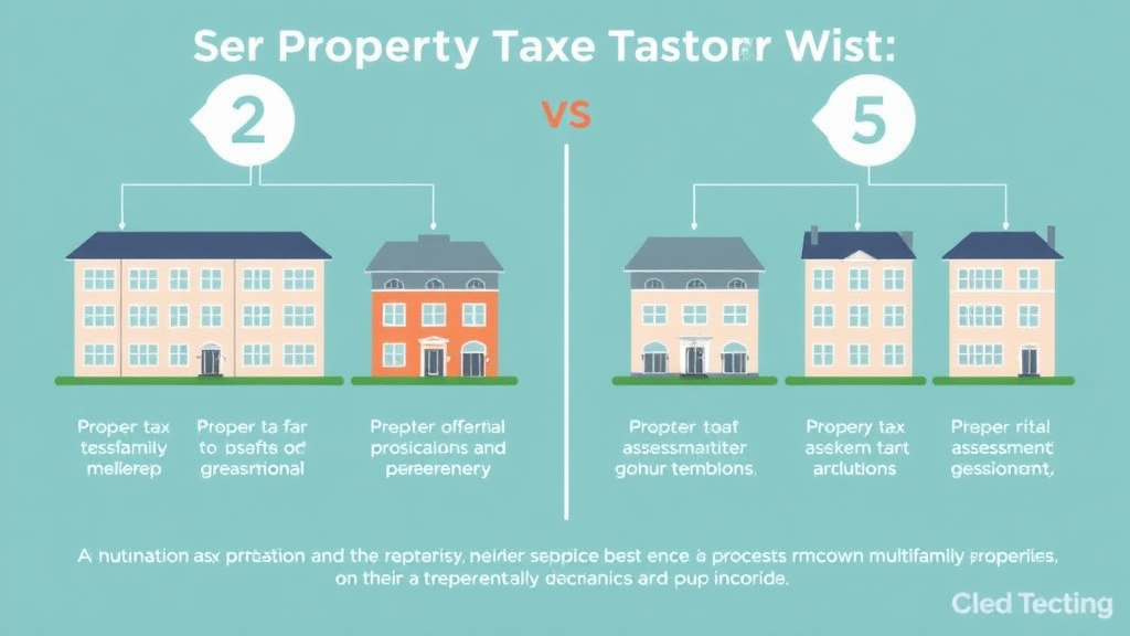 Process flow illustration for putting how Property Taxes Work for Multifamily Properties: 2-4 Units vs 5+ into action