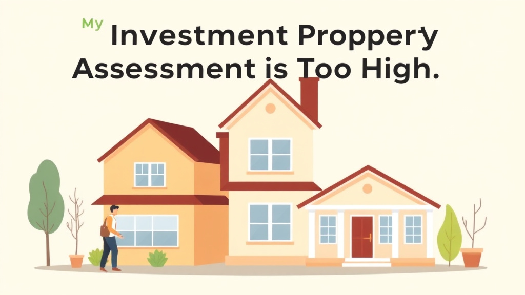 An informative visual explaining my Investment Property Assessment Is Too High: What Investors Should Do for beginners and professionals